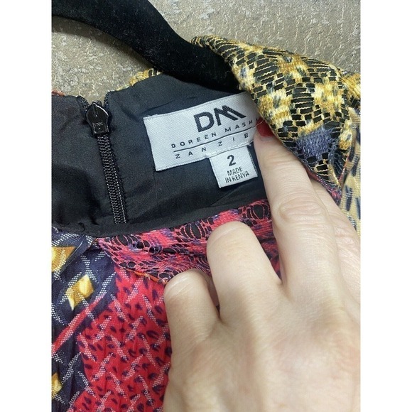 $298 Anthropologie Legend & Song Dutch Wax Pili Dress 2 by Doreen Mashika - Picture 4 of 8